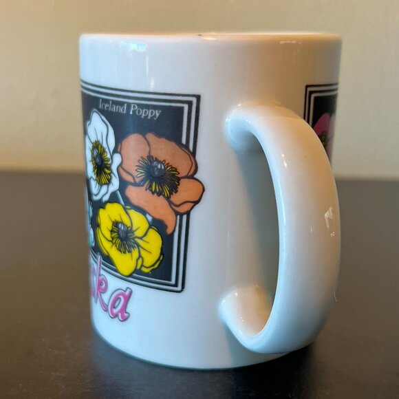 FLOWERS of ALASKA Mug ~ Sitka Rose ~ Lupine ~ Forget-Me-Not ~ Iceland Poppy - Picture 5 of 14